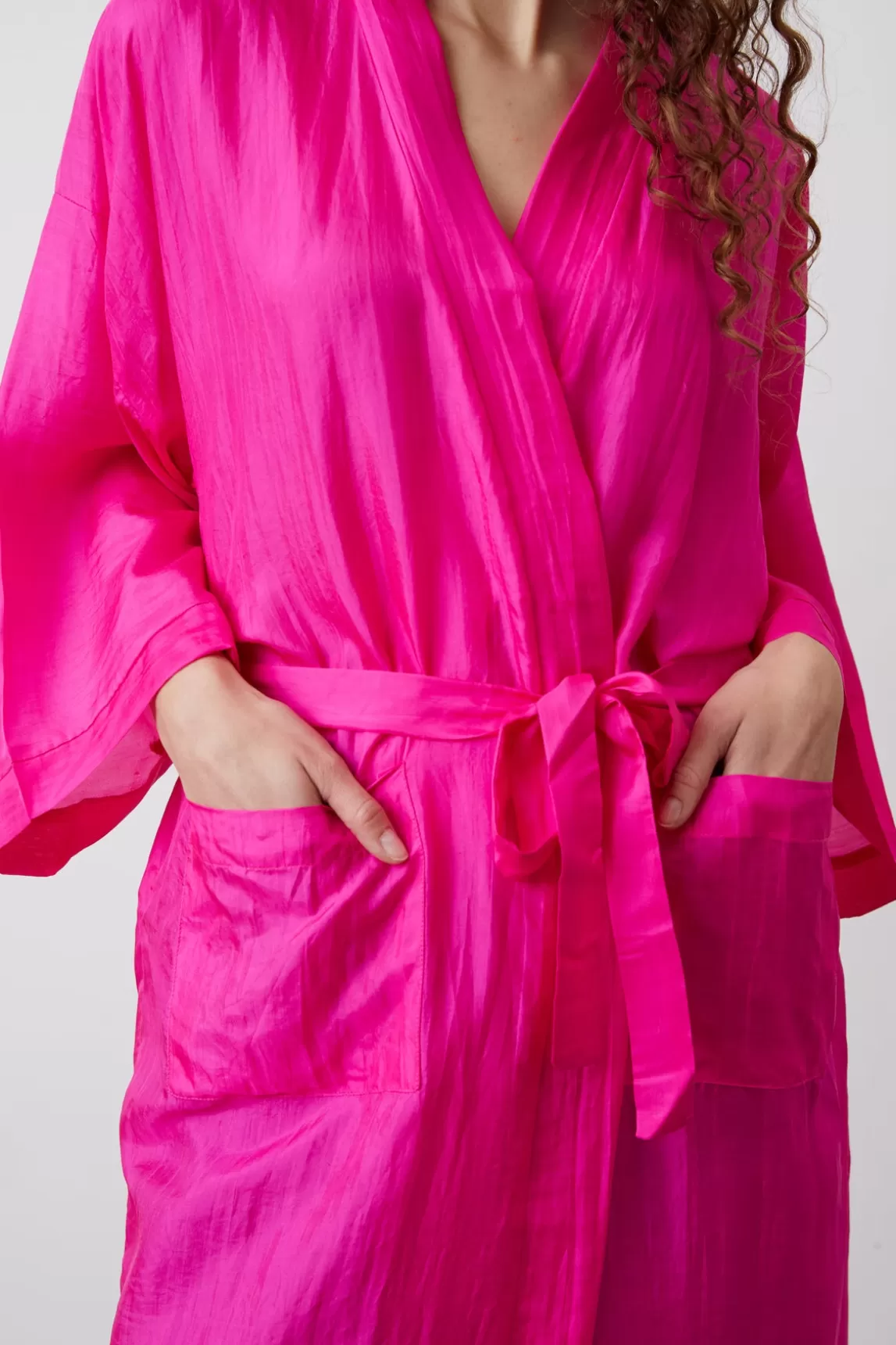 Cheap Gerard Darel Silk kimono Fuchsia