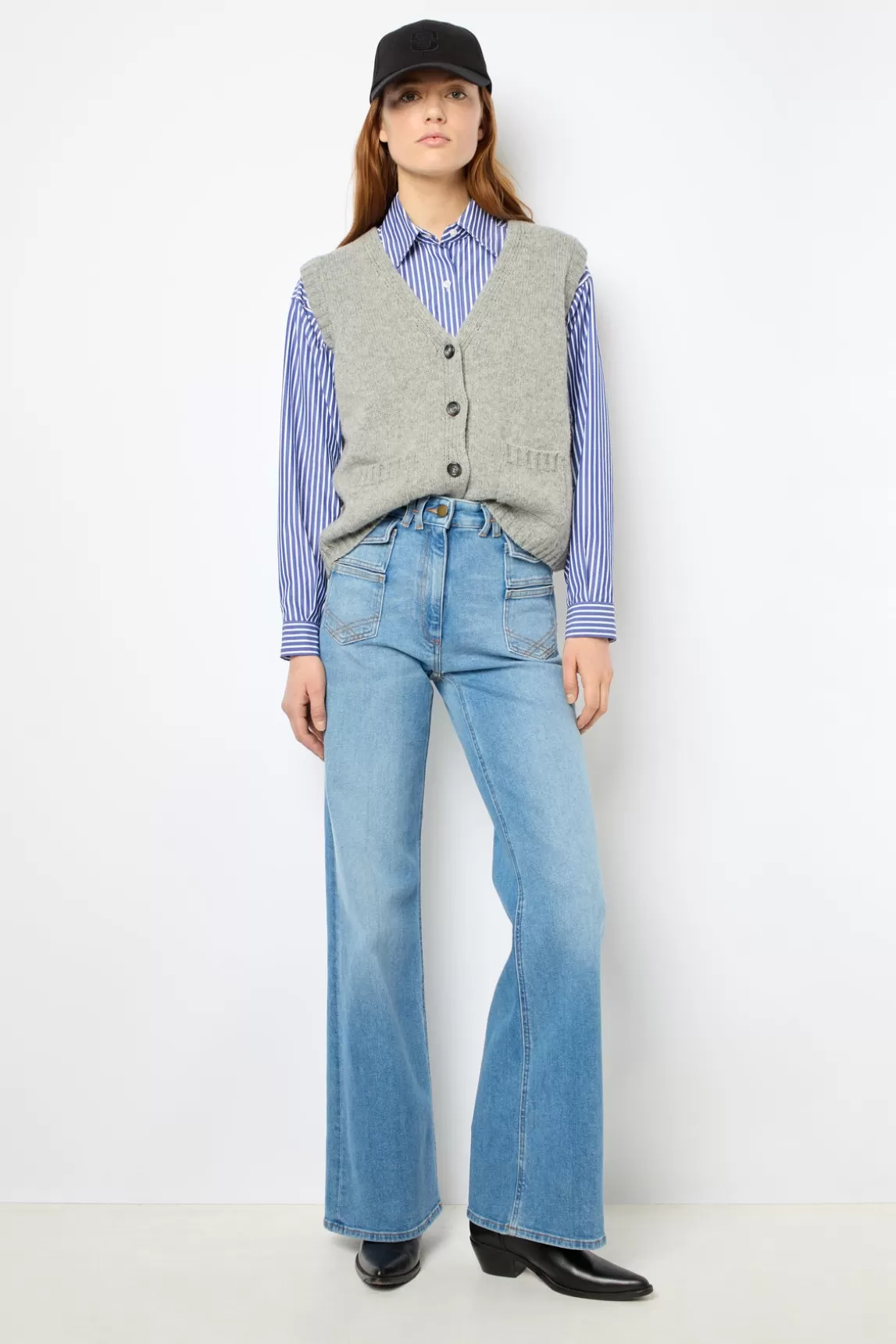 Flash Sale Gerard Darel Sleeveless cardigan - JOSSELYN GrisChiné