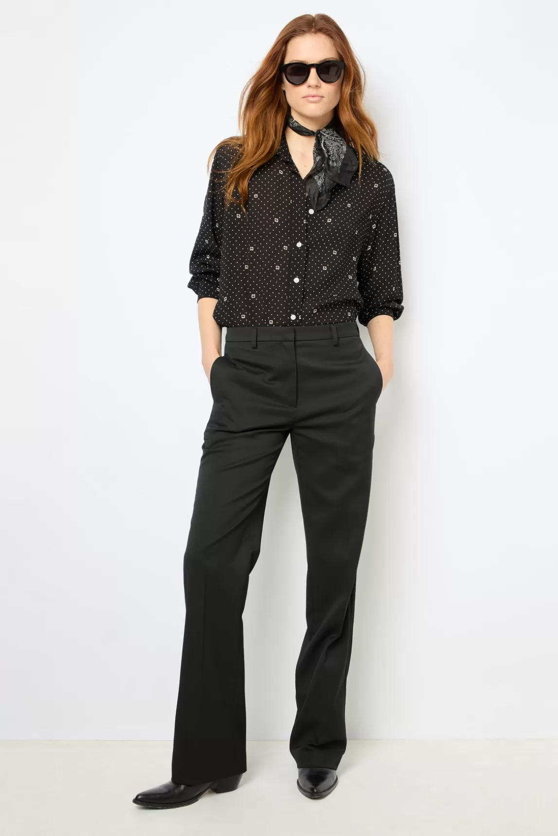 Best Gerard Darel Soft polka dot shirt – CLYDE Noir