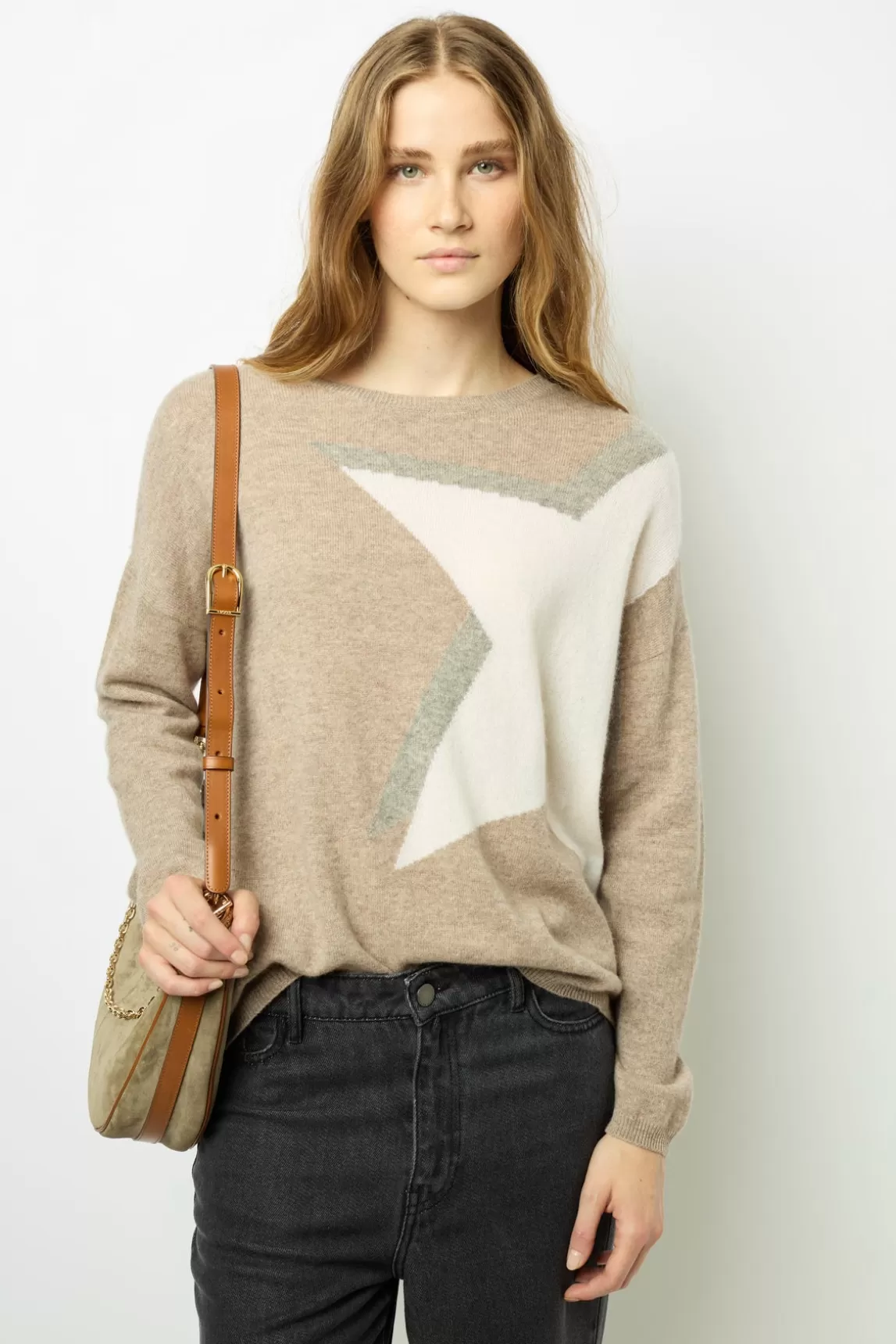 Online Gerard Darel Star cashmere sweater - JANELA Naturel