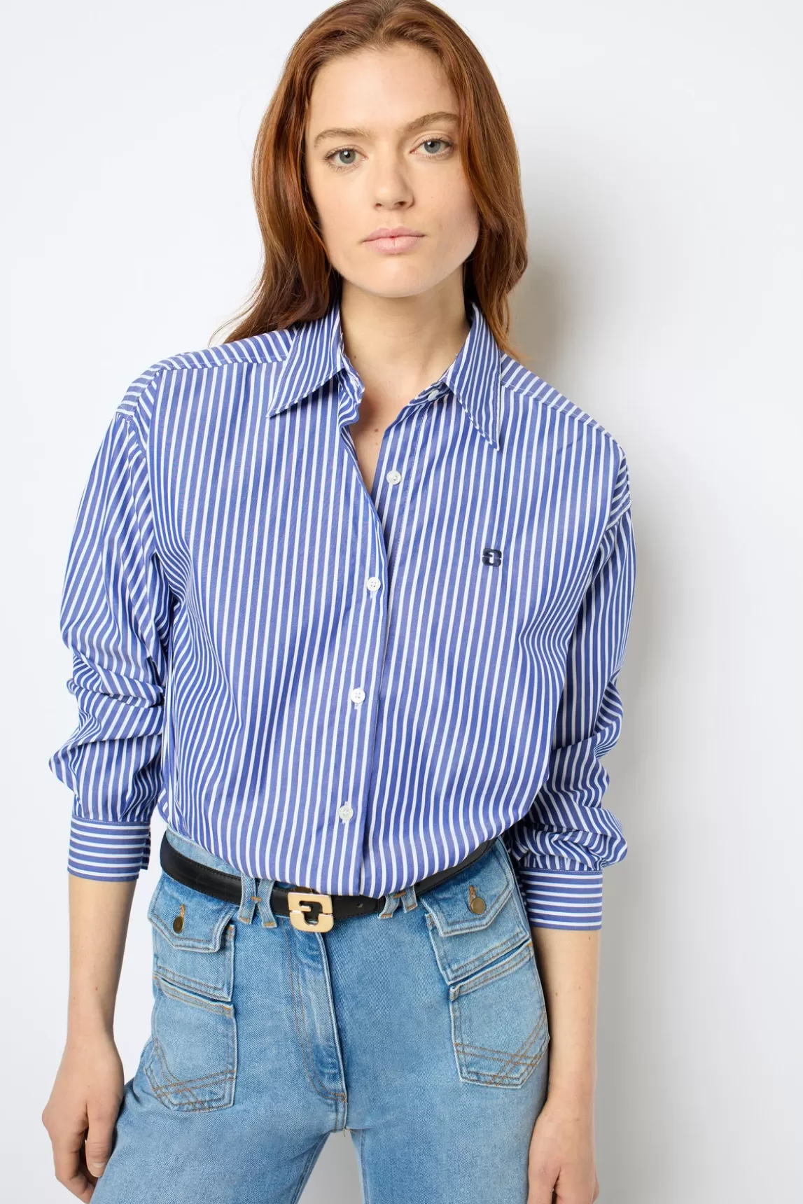 Cheap Gerard Darel Striped poplin shirt - ARMENY Jeans