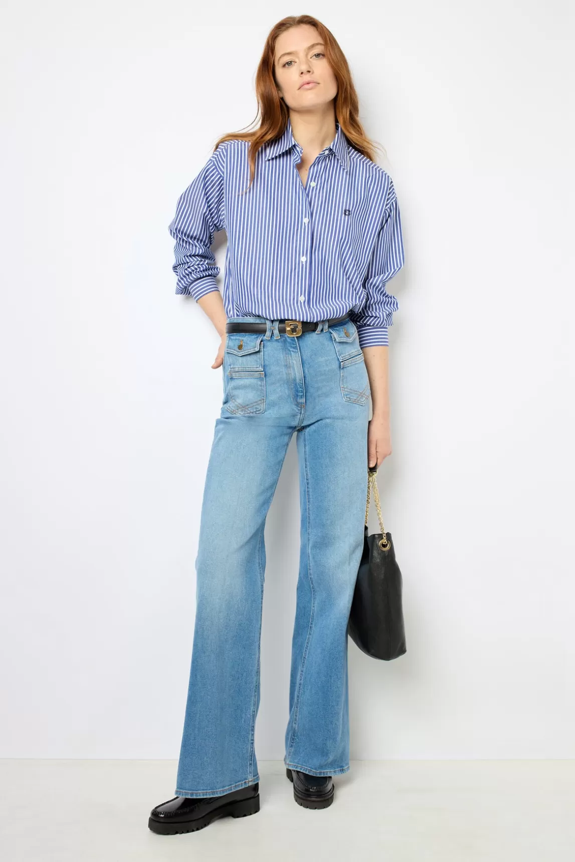 Cheap Gerard Darel Striped poplin shirt - ARMENY Jeans