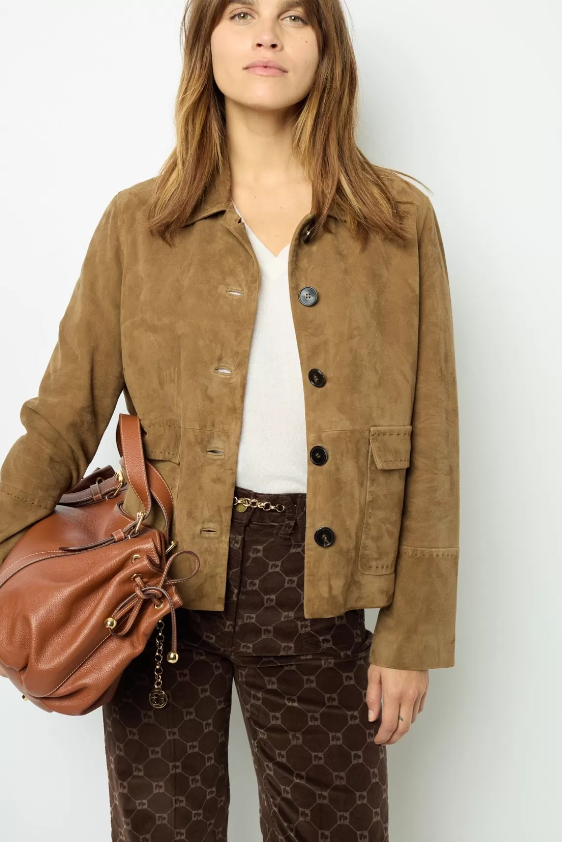 Clearance Gerard Darel Suede jacket - BADYA Camel