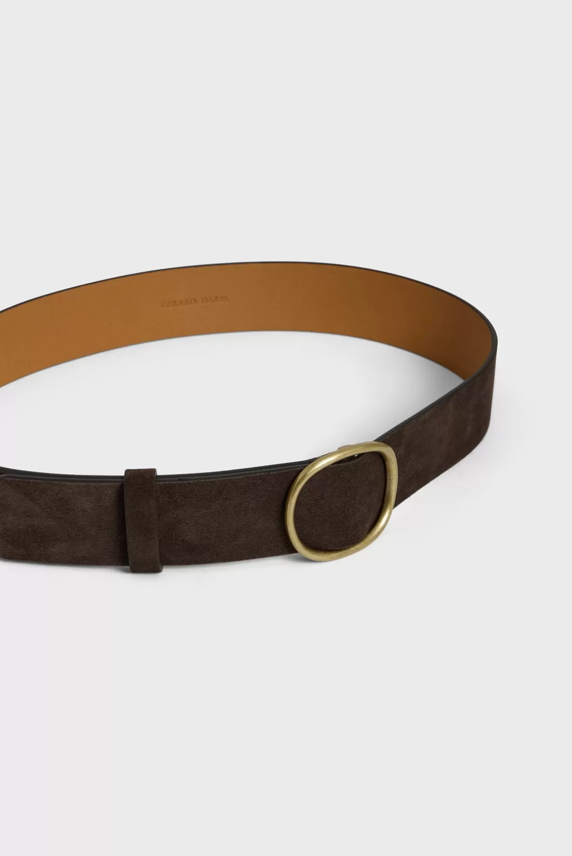 Store Gerard Darel Suede leather belt - PALOMA Coffee