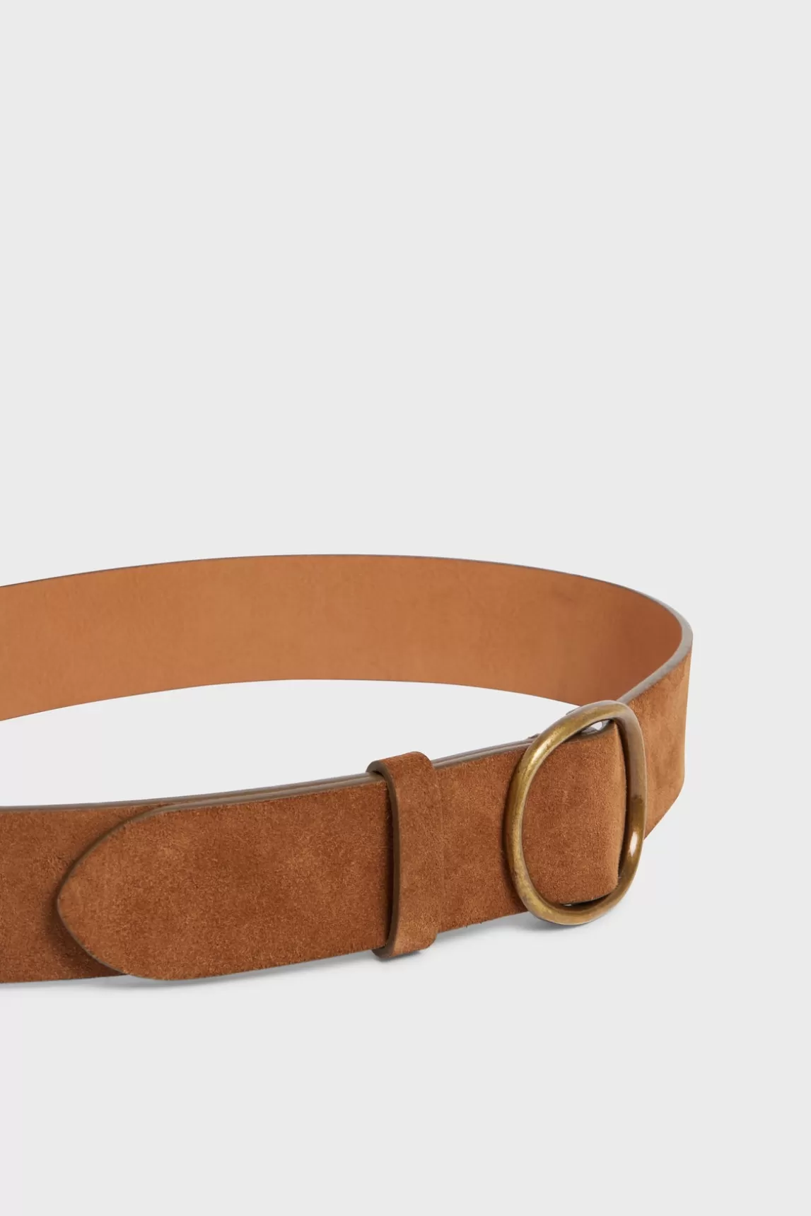 Online Gerard Darel Suede leather belt - PALOMA Tobacco