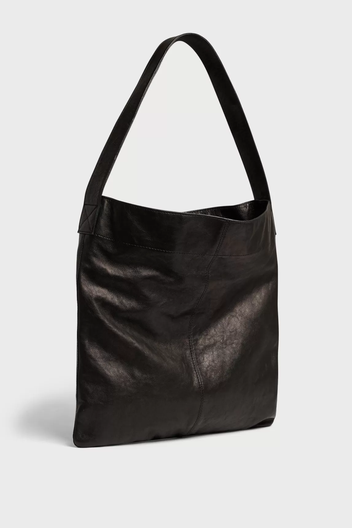 Store Gerard Darel Totebag in washed sheep leather - LADY Black