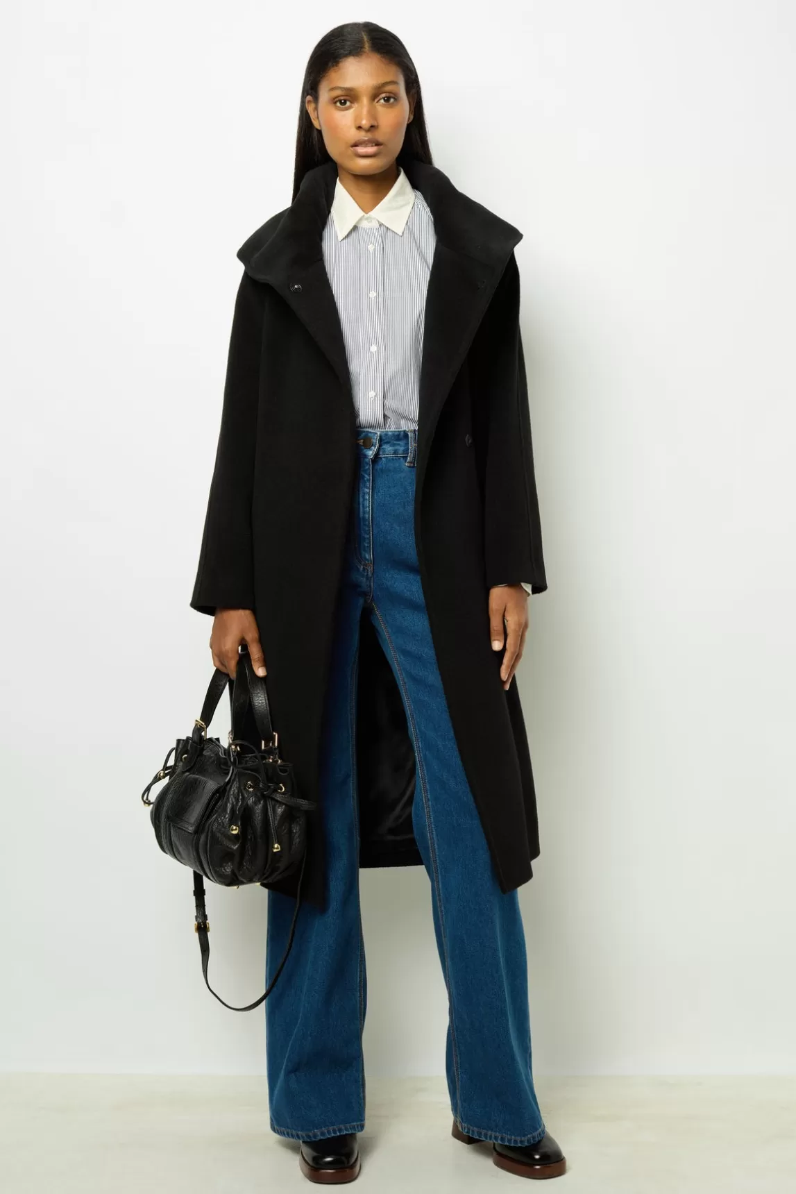 Online Gerard Darel Waisted full-length coat - LANIE Noir