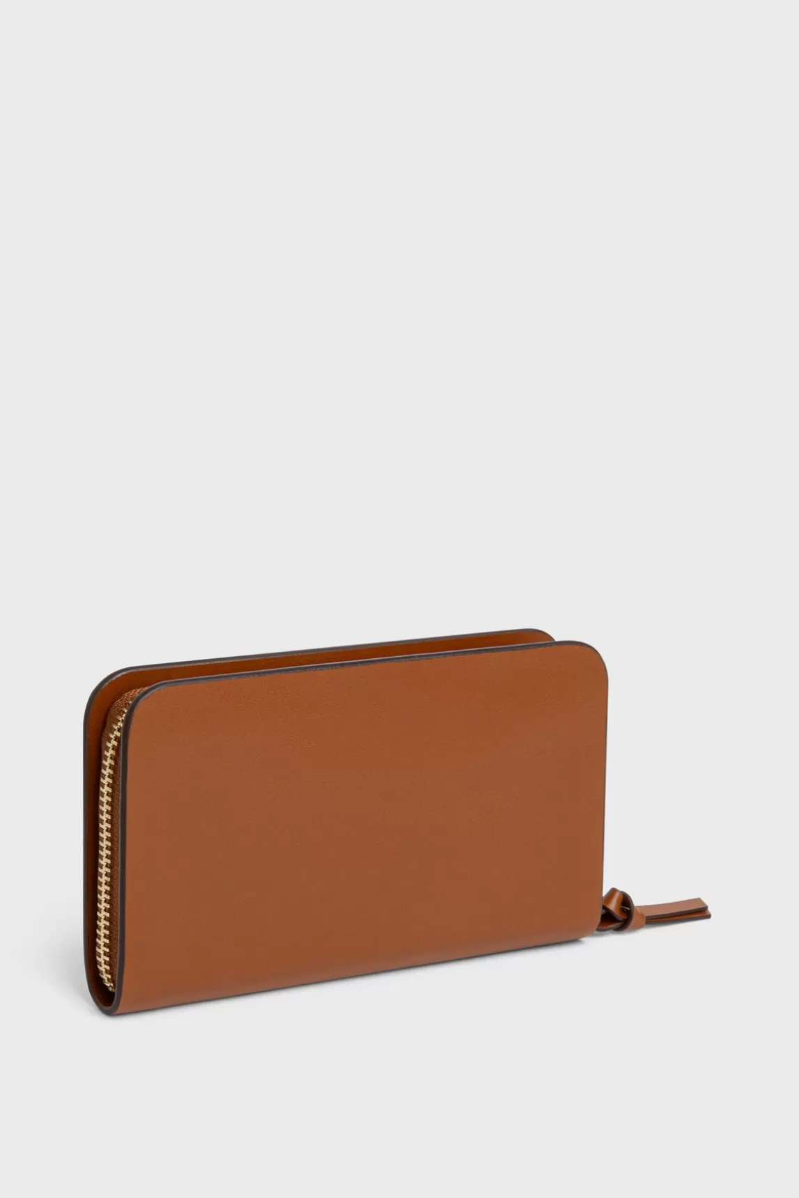 Best Sale Gerard Darel Walletin plain leather - WALLET Cognac