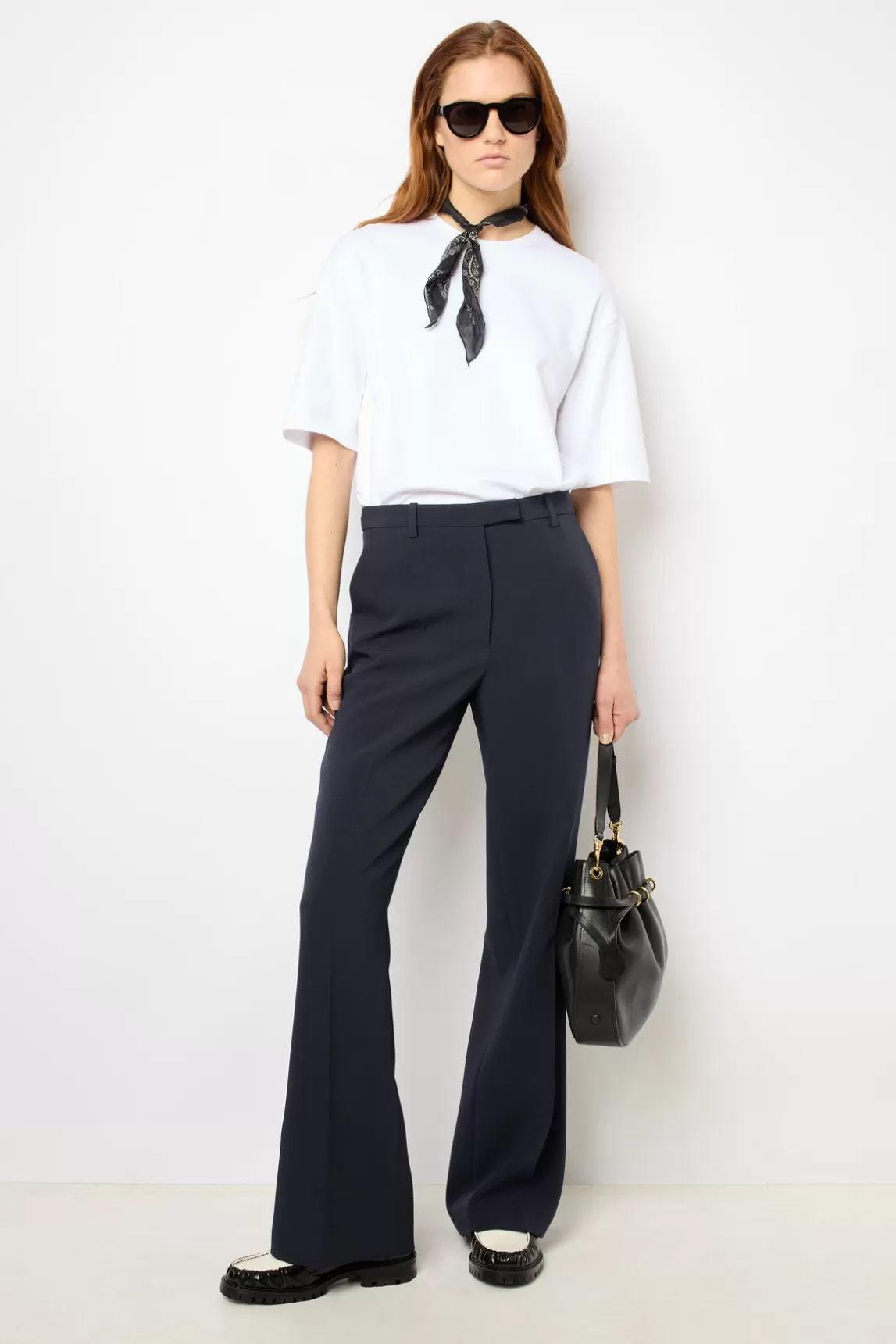 Best Sale Gerard Darel Wide leg suit pants - NANOU Marine