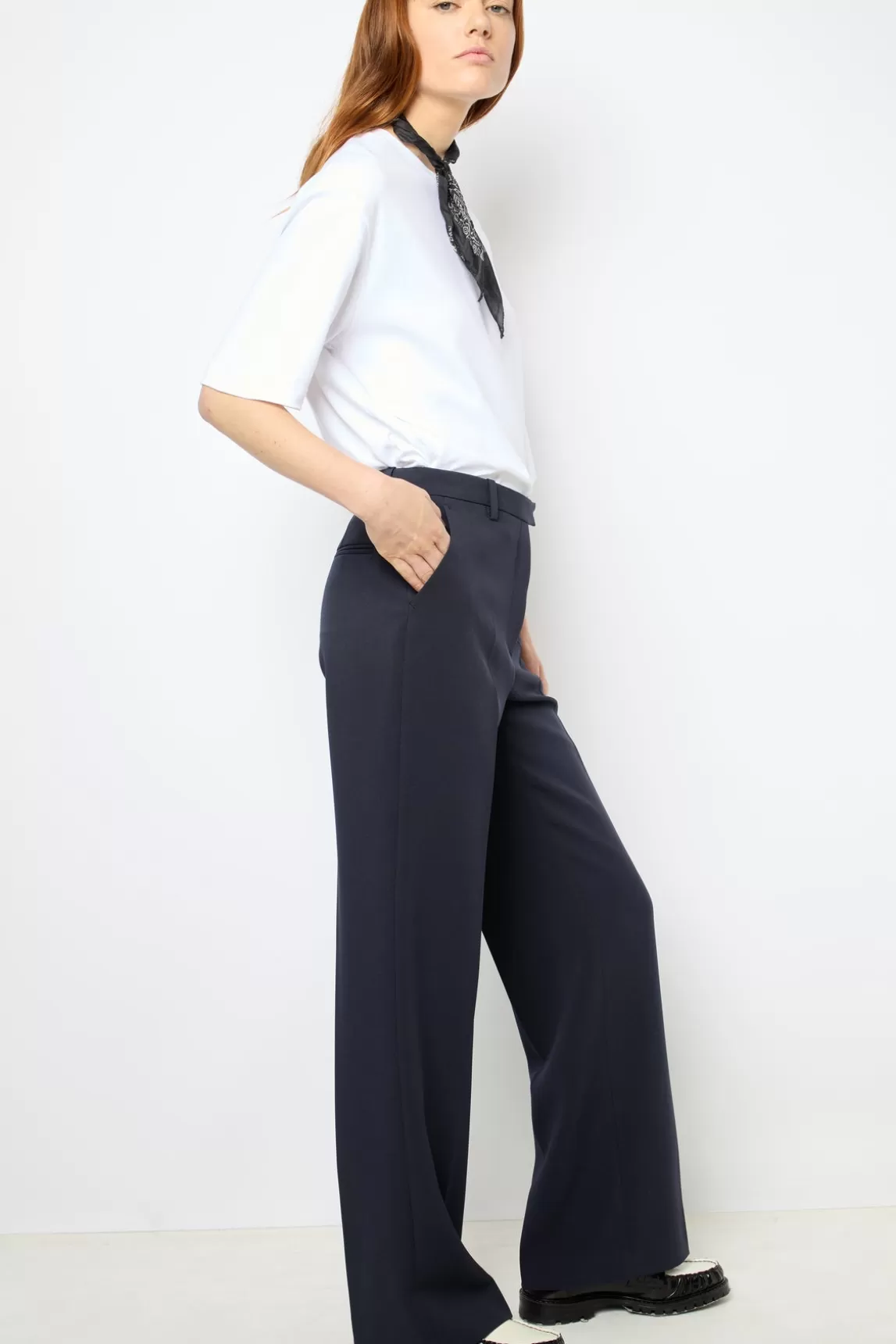 Best Sale Gerard Darel Wide leg suit pants - NANOU Marine