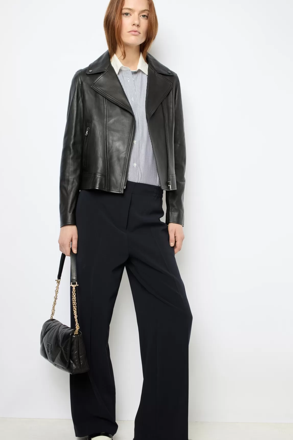 Discount Gerard Darel Wide-leg pants with elasticated waist - NELLY Marine