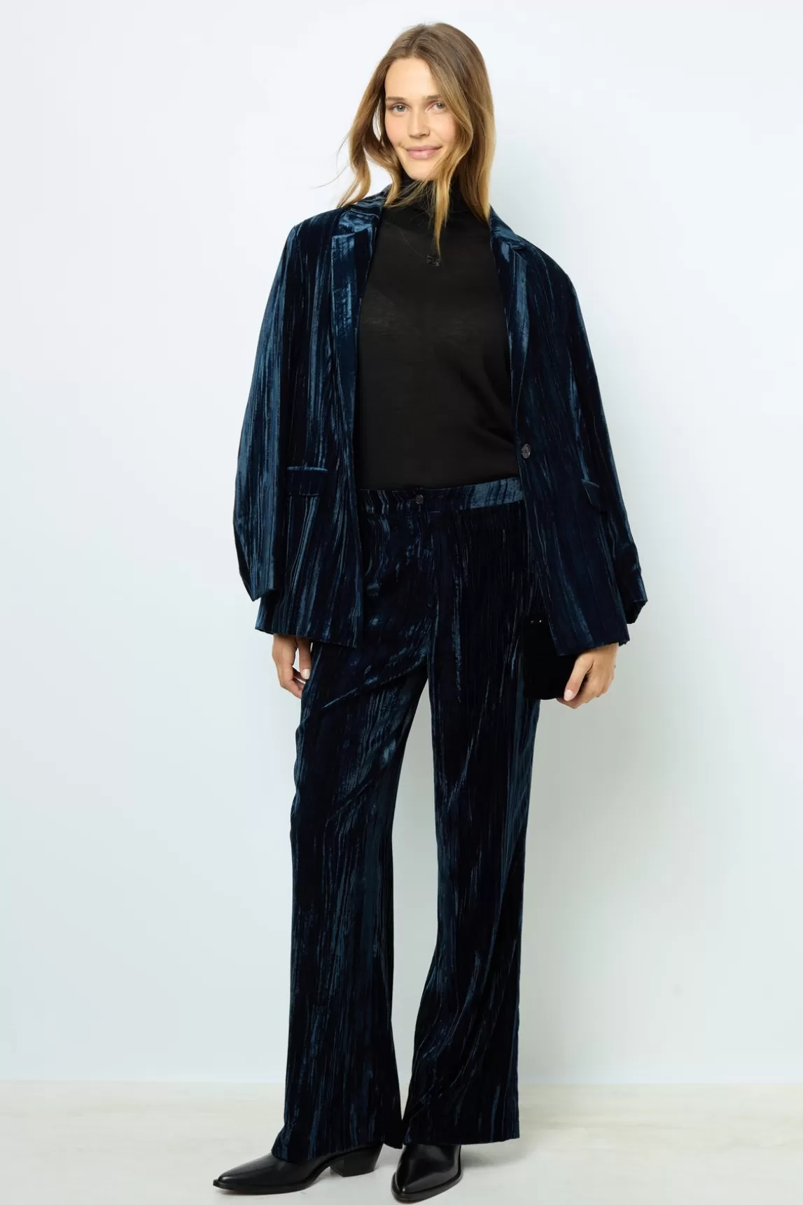 Best Sale Gerard Darel Wide-leg velvet pants - NORIA Marine