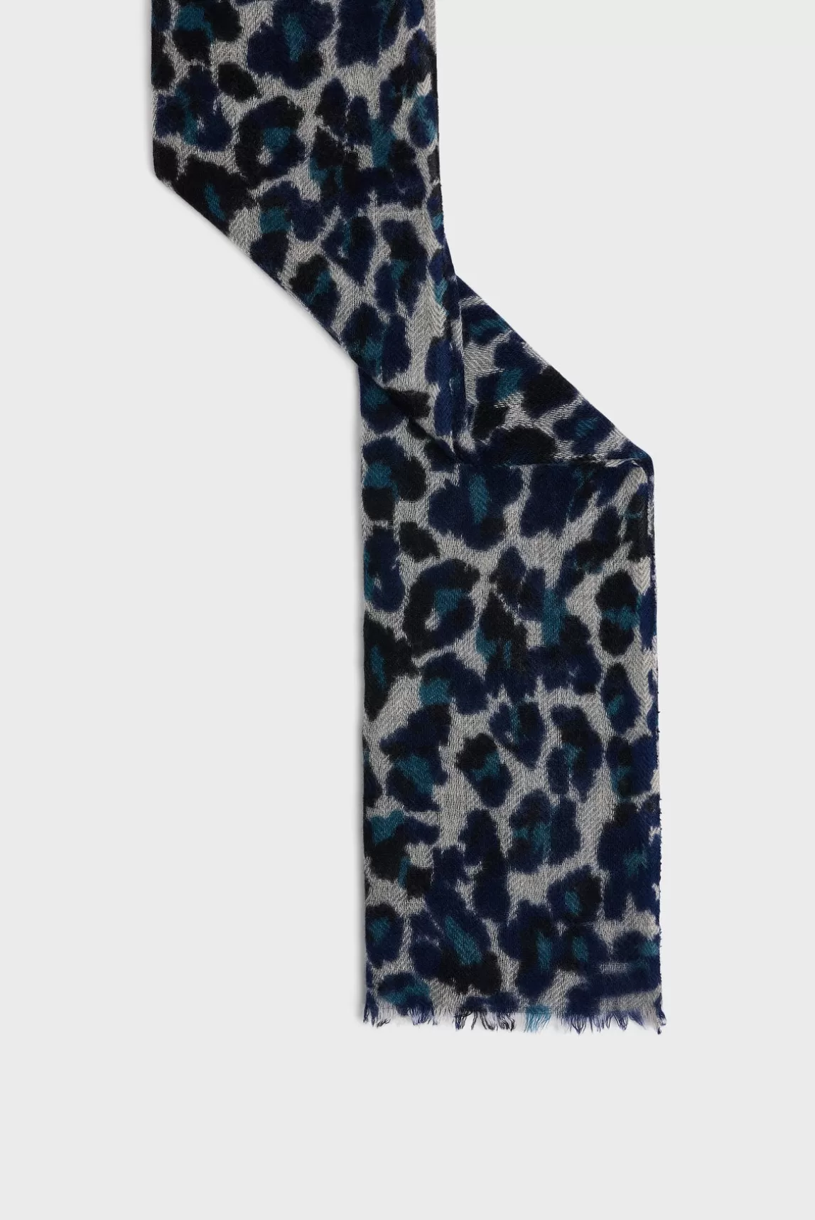 Store Gerard Darel Wool and cashmere leopard scarf - DANY Marine