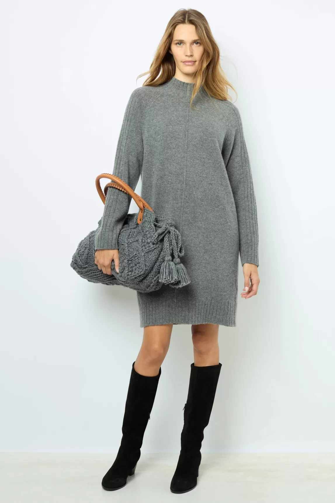 Discount Gerard Darel Wool and cashmere stand up collar dress - SOLIA Grismoyen