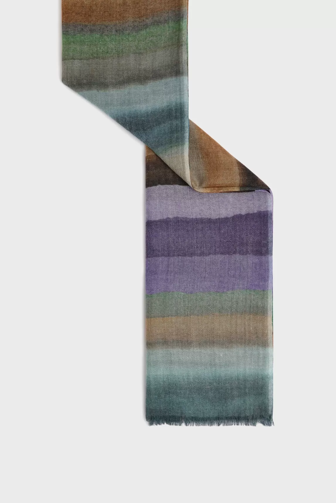 Clearance Gerard Darel Wool and silk striped scarf - DOA Paille