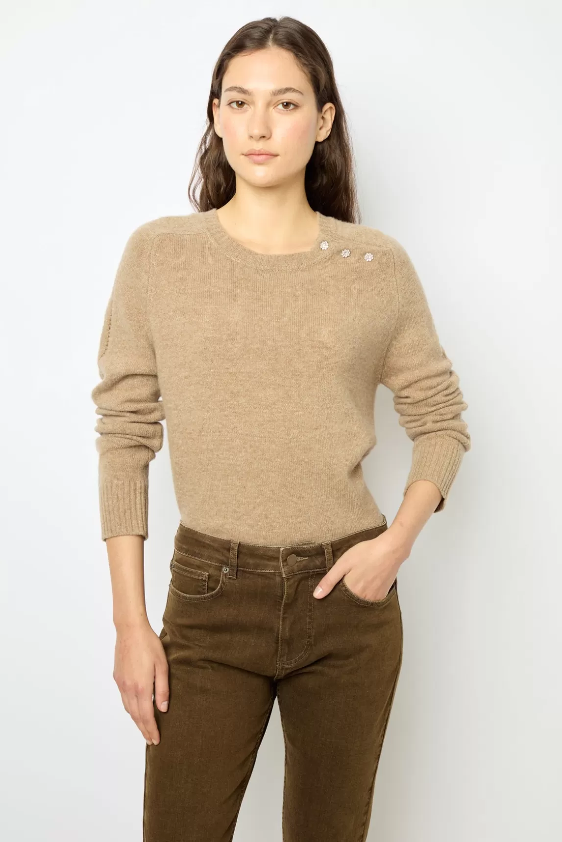 Best Sale Gerard Darel Wool sweater with rhineston"])self.__next_f.push([1,"e - JOLENE Beige