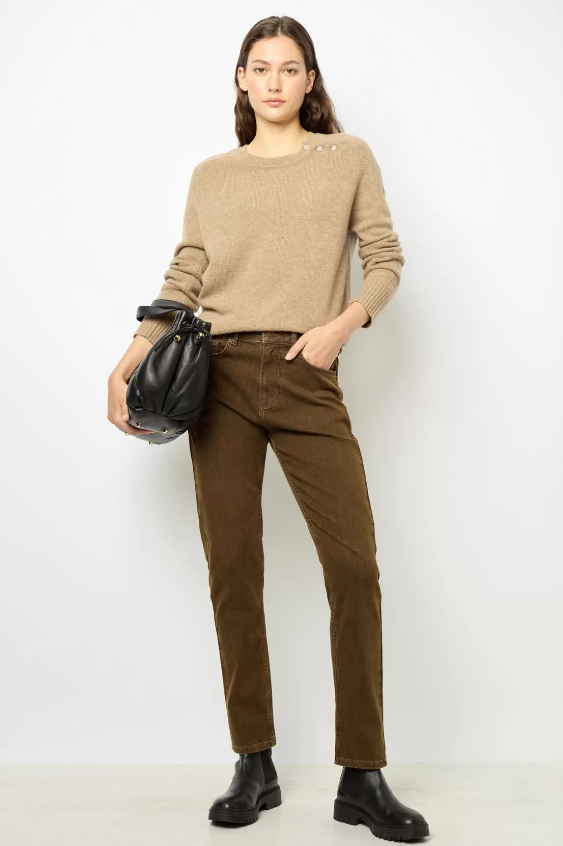 Best Sale Gerard Darel Wool sweater with rhineston"])self.__next_f.push([1,"e - JOLENE Beige